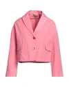 Rose A Pois Rosé A Pois Woman Blazer Salmon Pink Size 8 Polyester In Pink