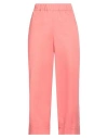 Rose A Pois Rosé A Pois Woman Pants Coral Size 8 Cotton In Red