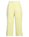 Rose A Pois Rosé A Pois Woman Pants Lime Green Size 8 Cotton In Green