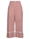 Rose A Pois Rosé A Pois Woman Pants Rust Size 10 Cotton In Red