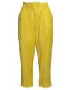 Rose A Pois Rosé A Pois Woman Pants Yellow Size 8 Polyester, Viscose, Elastane In Yellow