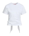 Rose A Pois Rosé A Pois Woman T-shirt White Size 8 Cotton, Elastane