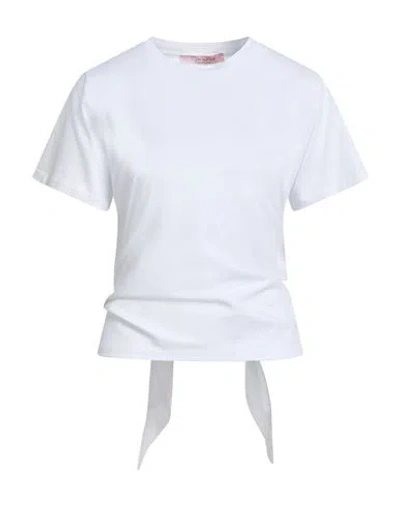 Rose A Pois Rosé A Pois Woman T-shirt White Size 8 Cotton, Elastane