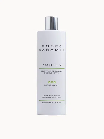 Rose And Caramel Purity Bathe Away Self Tan Removing Bubble Bath 500ml