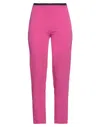 Rose & Lini Woman Pants Fuchsia Size 4 Acetate, Viscose, Lycra In Pink