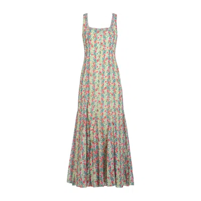 Rose & Nancy Women's Annie Fit & Flare Hand Embellished Fruit Print Maxi Dress