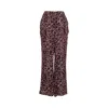 Rose & Nancy Women's Brown Indira Animal Print Trouser In Brown