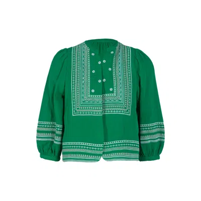 Rose & Nancy Women's Florence Green Cotton Jacket