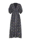 Rose & Nancy Women's Kiri Black Floral Printed Maxi Dress In Multi
