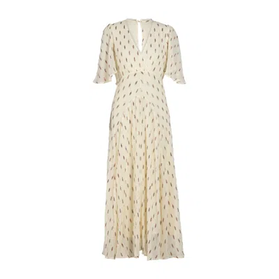 Rose & Nancy Women's Neutrals Talia Lemon Sparkle Maxi Dress In Yellow