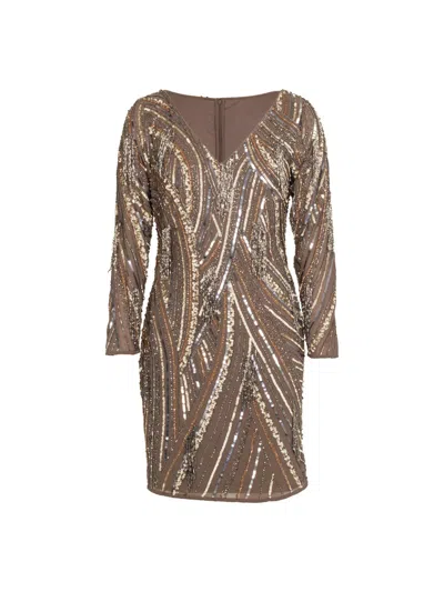 Rose & Nancy Women's Pink / Purple Elowen Mink Embellished Mini In Pink/purple