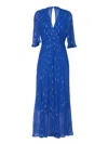 Rose & Nancy Women's Talia Blue Sparkle Maxi Dress In Multi