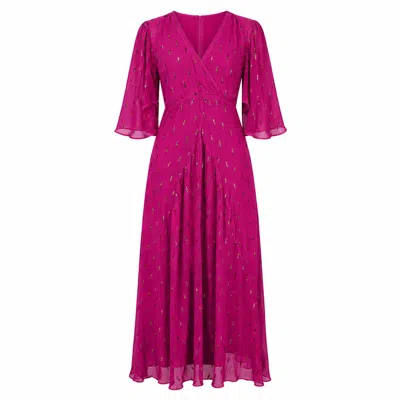 Rose & Nancy Women's Talia Fuchsia Pink Maxi Dress