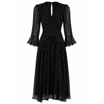 Rose & Nancy Women's Tory Black Sparkle Maxi Dress
