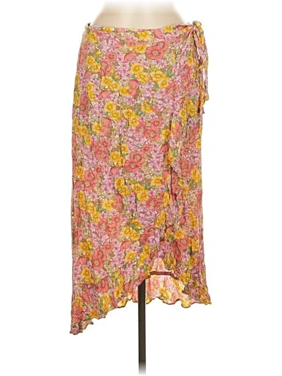 Pre-owned Rose & Thyme Casual Skirt In Pink