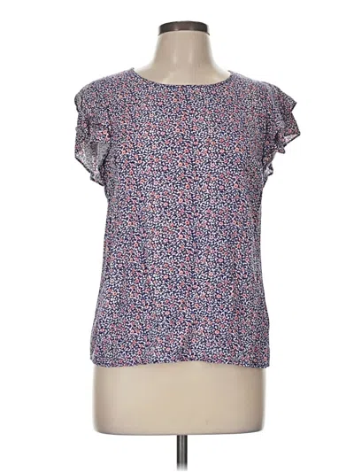 Pre-owned Rose & Thyme Short Sleeve Blouse In Pink