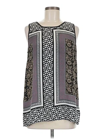 Pre-owned Rose & Thyme Sleeveless Blouse In Black
