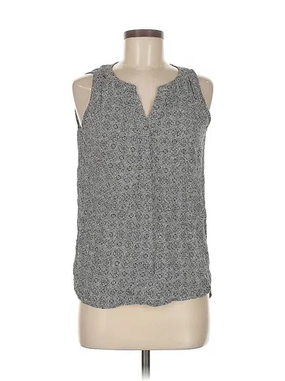 Pre-owned Rose & Thyme Sleeveless Blouse In Gray