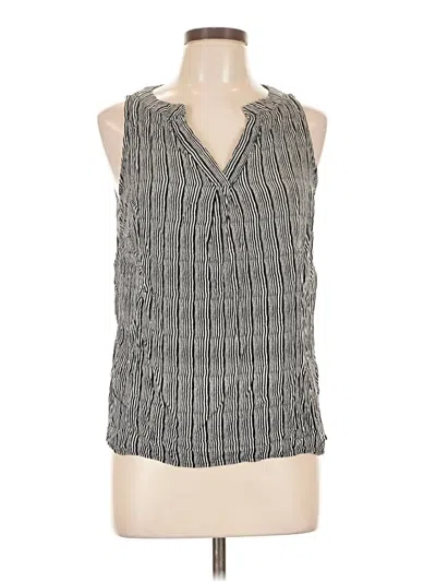 Pre-owned Rose & Thyme Sleeveless Blouse In Gray