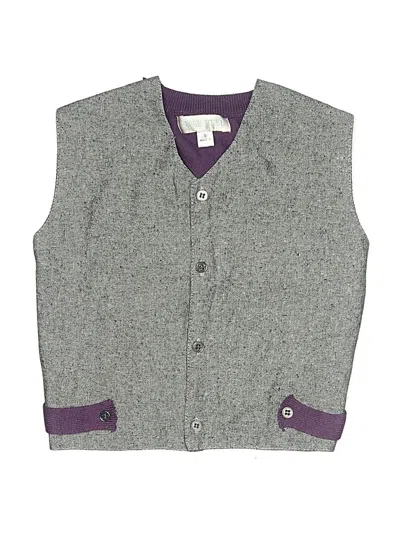 Pre-owned Rose Bleu Kids' Vest In Gray