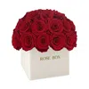Rose Box Nyc 35 Rose Ceramic Arrangement In Red Flame