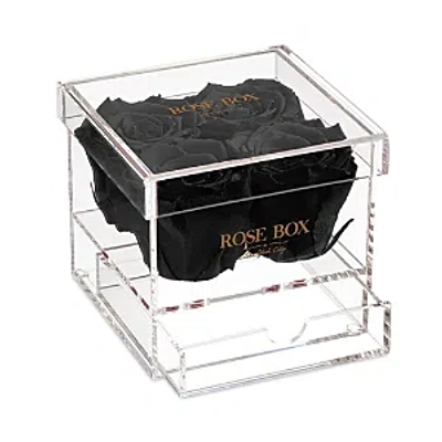 Rose Box Nyc 4 Rose Jewelry Box In Black