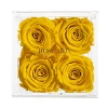 Rose Box Nyc 4 Rose Jewelry Box In Yellow