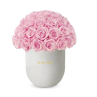 Rose Box Nyc 50 Rose Half Ball Arrangement In Pink