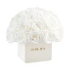 Rose Box Nyc 50 Rose Half Ball Arrangement In Pure White
