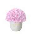 Rose Box Nyc Ceramic Classic Half Ball With Light Pink Roses In No Color