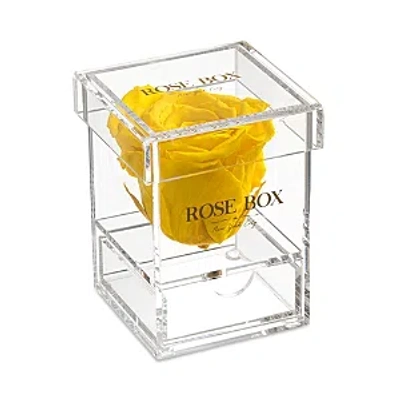 Rose Box Nyc One Rose Jewel Box In Bright Yellow