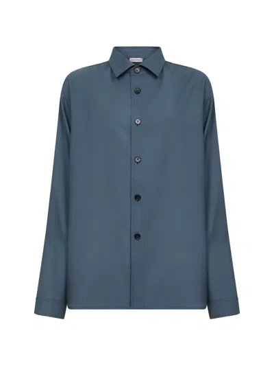 Rose Burrito Buttoned Shirt In Blue