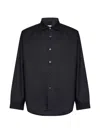 Rose Burrito Button-up Overshirt In Black