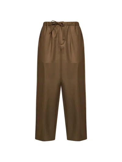 Rose Burrito Drawstring-fastening Elasticated-waistband Trousers In Green