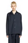Rose Burrito Wool Overshirt In Blue