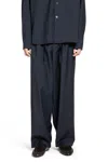 Rose Burrito Drawstring Virgin-wool Trousers In Blue
