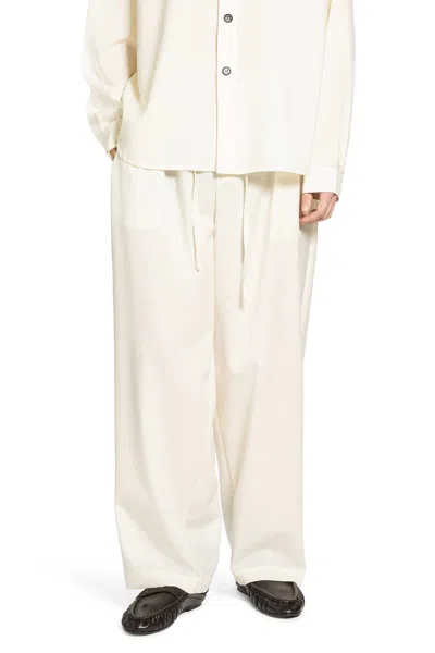 Rose Burrito Wool Pyjamas In White