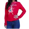Rose Canyon Ranch Lil Miss Shopper Christmas Tee In Red In Red
