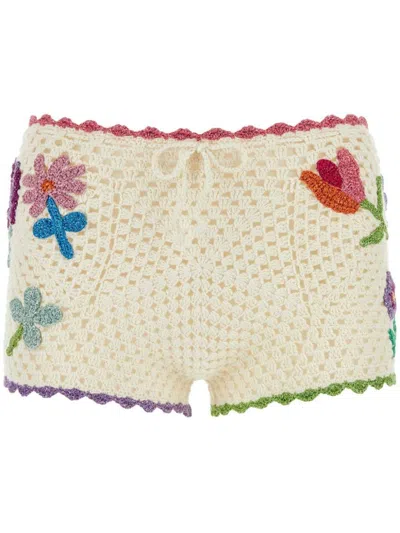 ROSE CARMINE BLOOM SHORTS