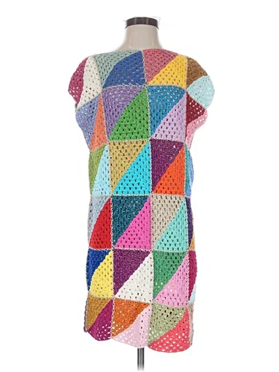 Pre-owned Rose Carmine Casual Dress In Teal