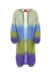 Rose Carmine Cardigan In Misto Mohair Multicolor Donna In Multi