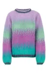 Rose Carmine Multicolor Mohair Blend Sweater In Multi