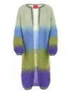 Rose Carmine Cardigan In Misto Mohair Multicolor Donna In Multi