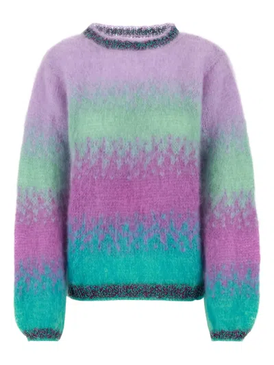 ROSE CARMINE OMBRÉ SWEATER
