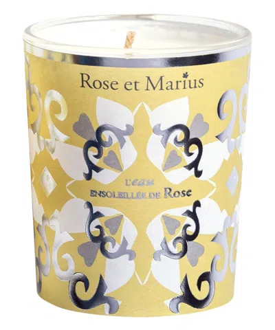 Rose Et Marius L&#039;eau Ensoleillée De Rose Scented Candle 80 G In White