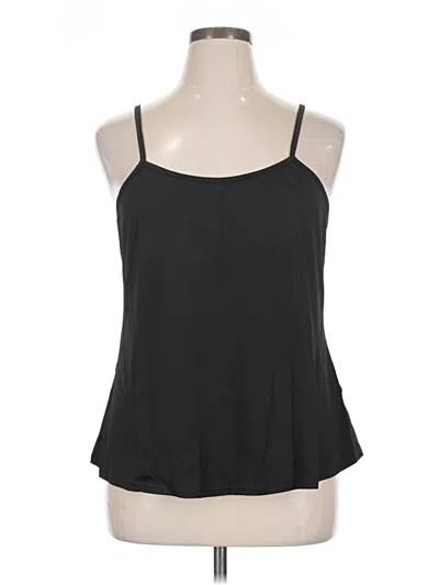 Pre-owned Rose Gal Tank Top Black Halter Neckline Tops