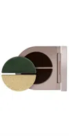 Rose Inc Satin & Shimmer Duet Eyeshadow Khaki In Brown