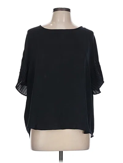 Pre-owned Rose + Olive 3/4 Sleeve Blouse In Black