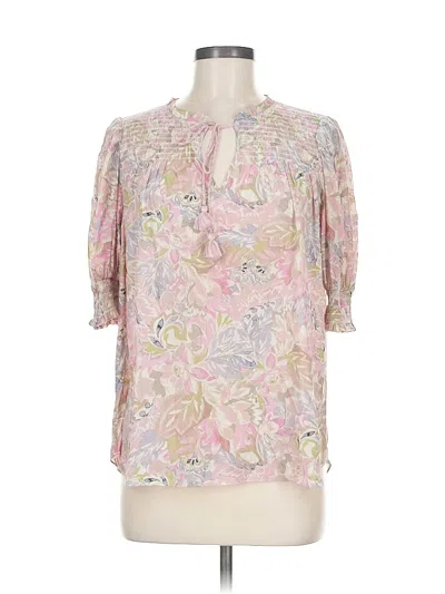 Pre-owned Rose + Olive 3/4 Sleeve Blouse In Pink