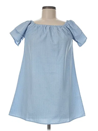 Pre-owned Rose + Olive Casual Dress In Blue